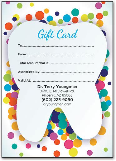 dental gift cards.